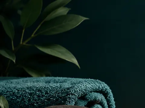 منشفة ونباتات